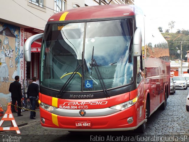 Viação Sampaio RJ 548.004 na cidade de São Lourenço, Minas Gerais, Brasil, por Fabio Alcantara. Número da foto: #3926548.