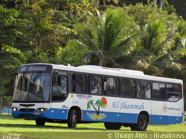 El Shammah Transporte e Turismo ES103 na cidade de Viçosa, Alagoas, Brasil, por Thiago Alex. ID da foto: 3925785.