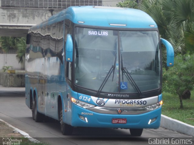 Auto Viação Progresso 6124 na cidade de Quixaba, Pernambuco, Brasil, por Gabriel  Gomes. Número da foto: #3926383.