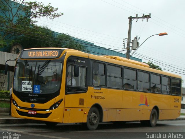 Viação Praiana 3504 na cidade de Balneário Camboriú, Santa Catarina, Brasil, por Sandro Alves. ID da foto: 3925691.