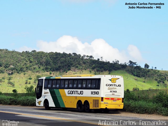 Empresa Gontijo de Transportes 11310 na cidade de João Monlevade, Minas Gerais, Brasil, por Antonio Carlos Fernandes. ID da foto: 3924839.