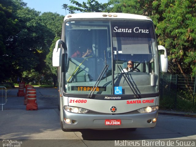 Viação Santa Cruz 214080 na cidade de São Paulo, São Paulo, Brasil, por Matheus Barreto de Souza. ID da foto: 3924654.