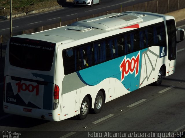 Auto Viação 1001 2806 na cidade de Aparecida, São Paulo, Brasil, por Fabio Alcantara. ID da foto: 3925636.