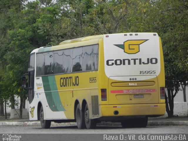 Empresa Gontijo de Transportes 15955 na cidade de Vitória da Conquista, Bahia, Brasil, por Rava Ogawa. ID da foto: 3927437.