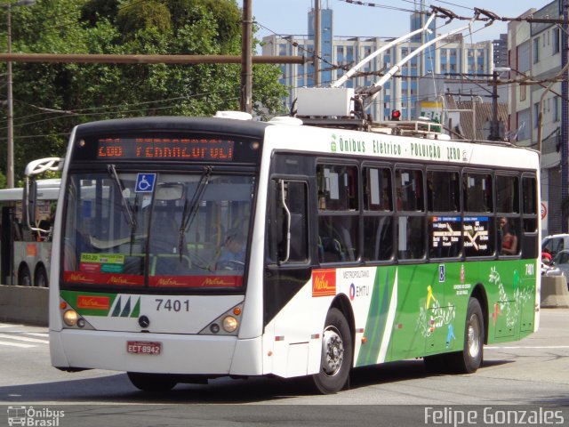Metra - Sistema Metropolitano de Transporte 7401 na cidade de São Bernardo do Campo, São Paulo, Brasil, por Felipe Gonzales. Número da foto: #3928183.