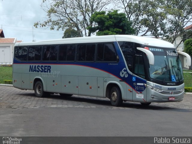 Viação Nasser 207115 na cidade de São Sebastião do Paraíso, Minas Gerais, Brasil, por Pablo Souza. Número da foto: #3928169.