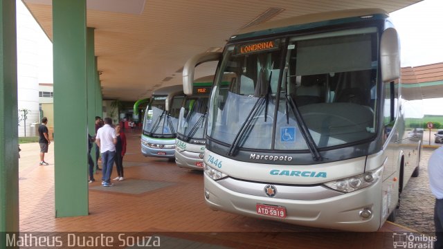 Viação Garcia 7446 na cidade de Santa Cruz do Rio Pardo, São Paulo, Brasil, por Matheus Duarte Souza. Número da foto: #3928895.