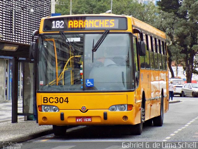 Transporte Coletivo Glória BC304 na cidade de Curitiba, Paraná, Brasil, por Gabriel Giacomin de Lima. Número da foto: #3927264.