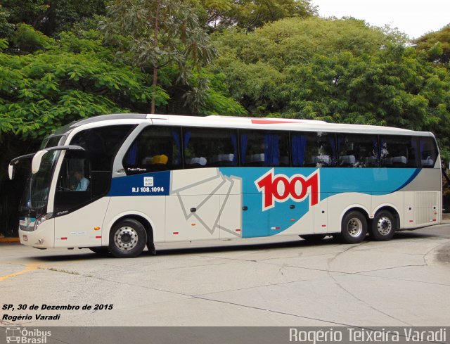 Auto Viação 1001 RJ 108.1094 na cidade de São Paulo, São Paulo, Brasil, por Rogério Teixeira Varadi. ID da foto: 3927194.