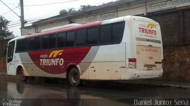 Viação Triunfo 1169 na cidade de Itabirito, Minas Gerais, Brasil, por Daniel Junior Sena. Número da foto: #3927731.