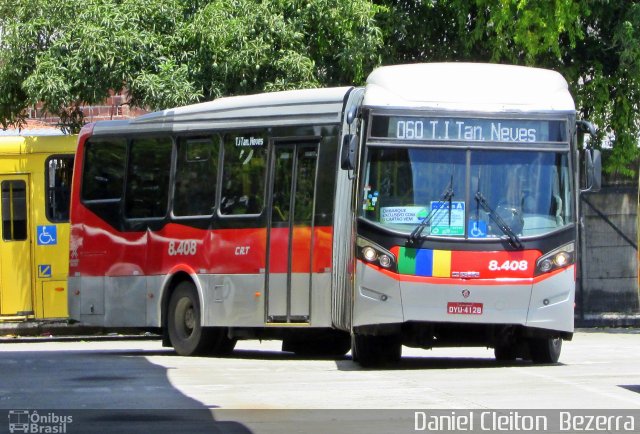 CRT - Cidade do Recife Transportes 8.408 na cidade de Recife, Pernambuco, Brasil, por Daniel Cleiton  Bezerra. ID da foto: 3928146.