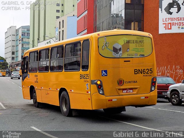 Transporte Coletivo Glória BN625 na cidade de Curitiba, Paraná, Brasil, por Gabriel Giacomin de Lima. Número da foto: #3927267.