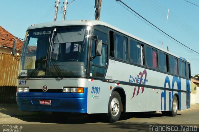 Turismar Transporte e Turismo 3161 na cidade de Paraguaçu Paulista, São Paulo, Brasil, por Francisco Ivano. Número da foto: #3928933.