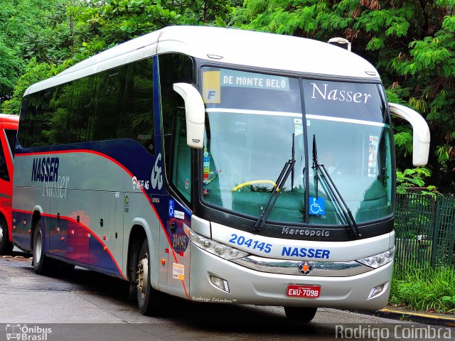 Viação Nasser 204145 na cidade de São Paulo, São Paulo, Brasil, por Rodrigo Coimbra. Número da foto: #3927301.