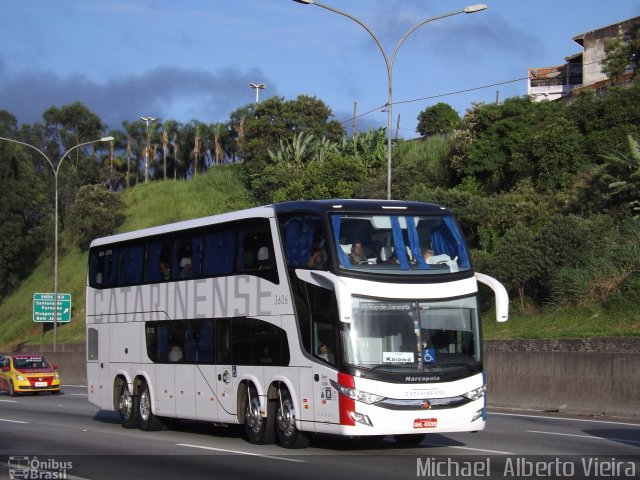 Auto Viação Catarinense 3606 na cidade de Barueri, São Paulo, Brasil, por Michael  Alberto Vieira. Número da foto: #3926997.