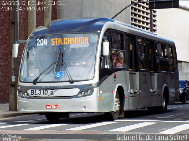 Transporte Coletivo Glória BL310 na cidade de Curitiba, Paraná, Brasil, por Gabriel Giacomin de Lima. ID da foto: 3930828.