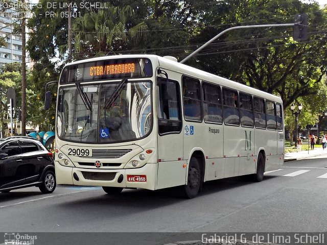 Viação Piraquara 29099 na cidade de Curitiba, Paraná, Brasil, por Gabriel Giacomin de Lima. Número da foto: #3930834.