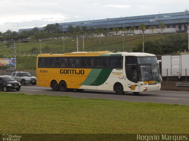 Empresa Gontijo de Transportes 15260 na cidade de Taubaté, São Paulo, Brasil, por Rogerio Marques. ID da foto: 3930139.