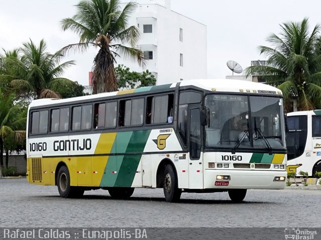 Empresa Gontijo de Transportes 10160 na cidade de Eunápolis, Bahia, Brasil, por Rafael Caldas. ID da foto: 3931322.