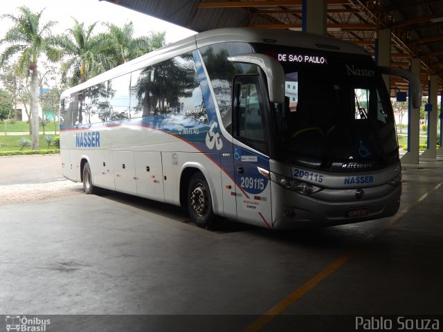 Viação Nasser 209115 na cidade de São Sebastião do Paraíso, Minas Gerais, Brasil, por Pablo Souza. ID da foto: 3930338.