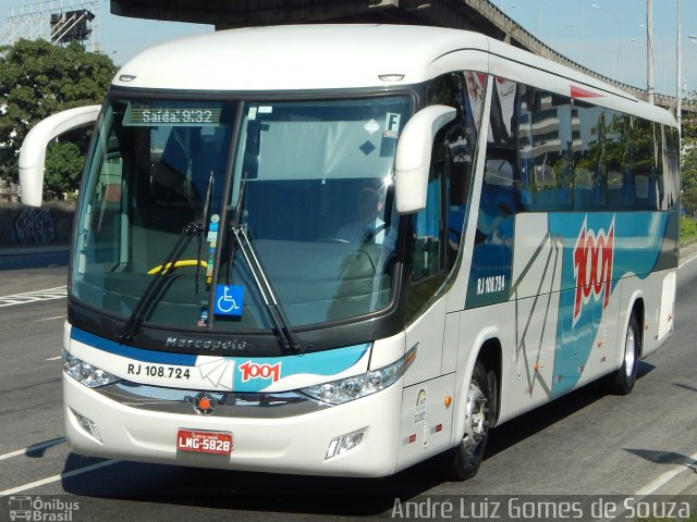 Auto Viação 1001 RJ 108.724 na cidade de Rio de Janeiro, Rio de Janeiro, Brasil, por André Luiz Gomes de Souza. ID da foto: 3931286.