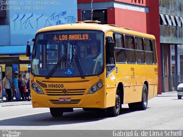 Auto Viação Redentor HN609 na cidade de Curitiba, Paraná, Brasil, por Gabriel Giacomin de Lima. Número da foto: #3933173.