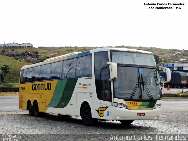 Empresa Gontijo de Transportes 12535 na cidade de João Monlevade, Minas Gerais, Brasil, por Antonio Carlos Fernandes. ID da foto: 3932780.