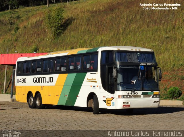 Empresa Gontijo de Transportes 11430 na cidade de João Monlevade, Minas Gerais, Brasil, por Antonio Carlos Fernandes. ID da foto: 3932399.