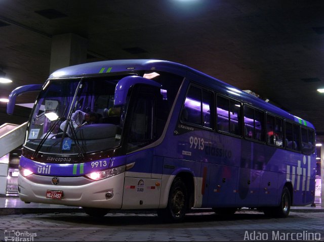 UTIL - União Transporte Interestadual de Luxo 9913 na cidade de Belo Horizonte, Minas Gerais, Brasil, por Adão Raimundo Marcelino. Número da foto: #3889383.