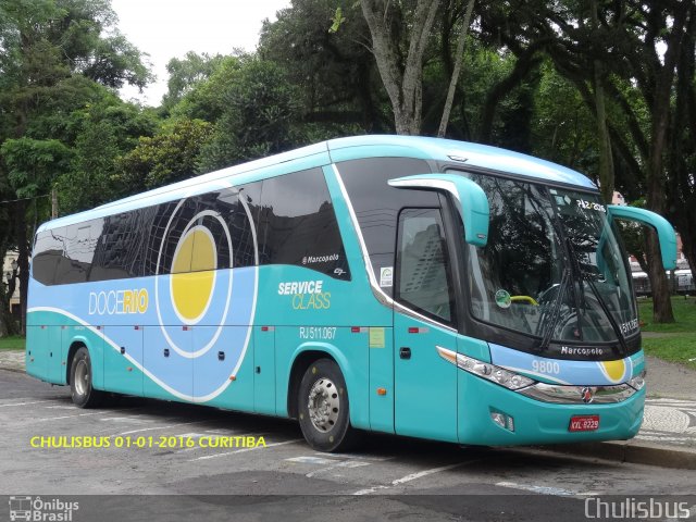 Doce Rio Fretamento e Turismo 9800 na cidade de Curitiba, Paraná, Brasil, por Paulo Roberto Chulis. Número da foto: #3889722.