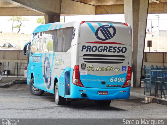 Auto Viação Progresso 6490 na cidade de Aracaju, Sergipe, Brasil, por Sergio Marques . ID da foto: 3889441.