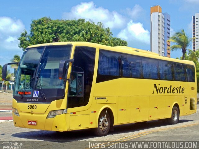 Viação Nordeste 8060 na cidade de Fortaleza, Ceará, Brasil, por Ivam Santos. ID da foto: 3888918.