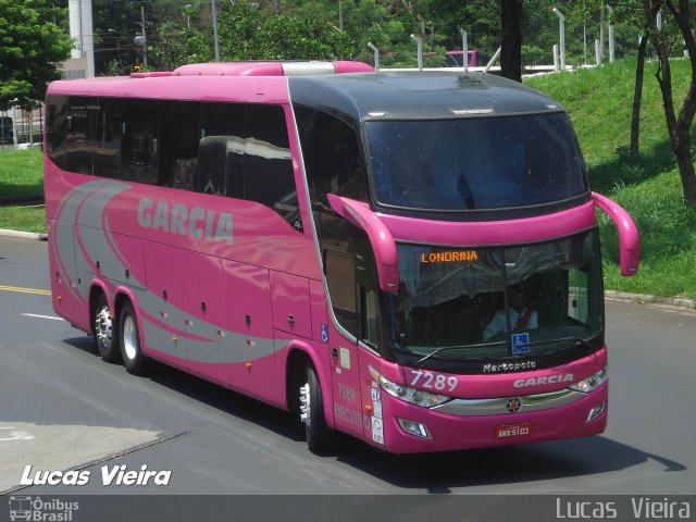 Viação Garcia 7289 na cidade de Ribeirão Preto, São Paulo, Brasil, por Lucas Vieira. Número da foto: #3888782.