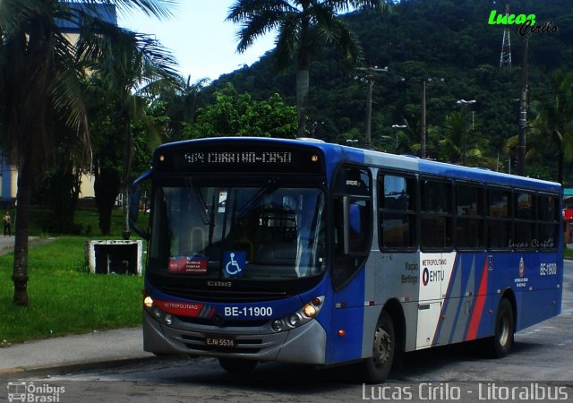 Viação Bertioga BE-11900 na cidade de Guarujá, São Paulo, Brasil, por Lucas Cirilo. Número da foto: #3889658.