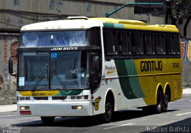 Empresa Gontijo de Transportes 15580 na cidade de Rio de Janeiro, Rio de Janeiro, Brasil, por Gabriel Batista. ID da foto: 3889742.