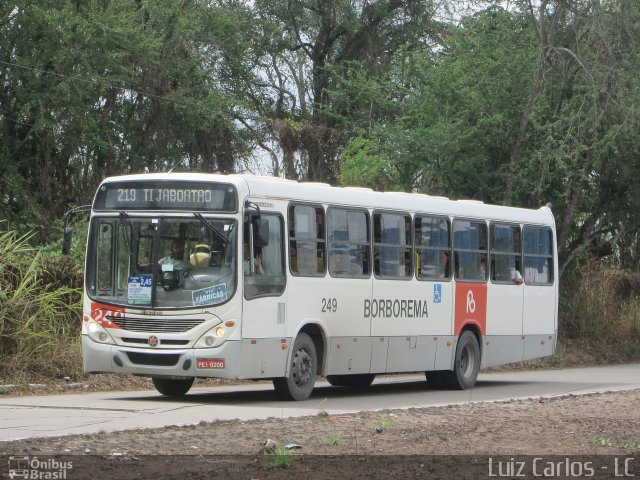 Borborema Imperial Transportes 249 na cidade de Recife, Pernambuco, Brasil, por Luiz Carlos de Santana. ID da foto: 3888891.