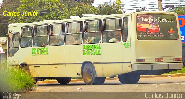 COOTEGO - Cooperativa de Transportes do Estado de Goiás 6112 na cidade de Goiânia, Goiás, Brasil, por Carlos Júnior. ID da foto: 3889169.