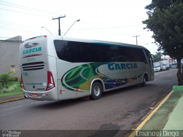 Viação Garcia 7276 na cidade de Apucarana, Paraná, Brasil, por Emanoel Diego.. ID da foto: 3887772.