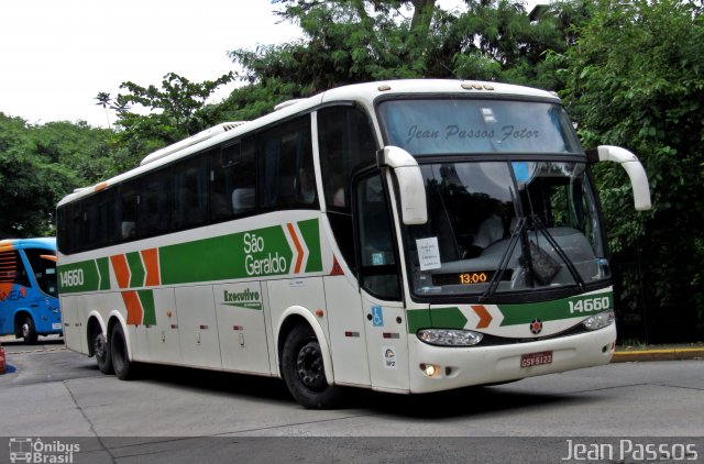 Cia. São Geraldo de Viação 14660 na cidade de São Paulo, São Paulo, Brasil, por Jean Passos. ID da foto: 3887646.