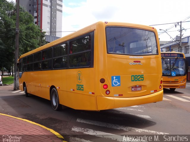 GTC - Guancino Transportes Coletivos 0825 na cidade de Francisco Beltrão, Paraná, Brasil, por Alexandre M.  Sanches. Número da foto: #3888800.