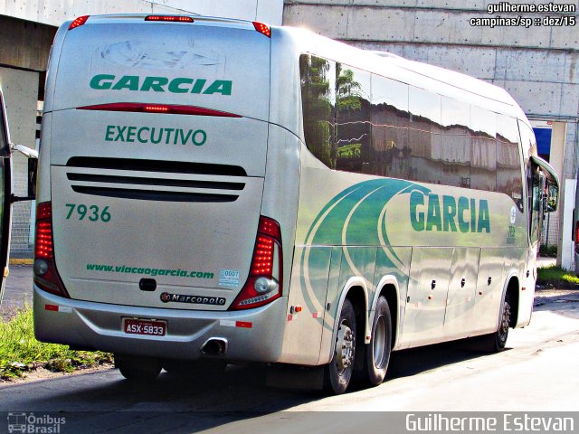Viação Garcia 7936 na cidade de Campinas, São Paulo, Brasil, por Guilherme Estevan. Número da foto: #3936331.