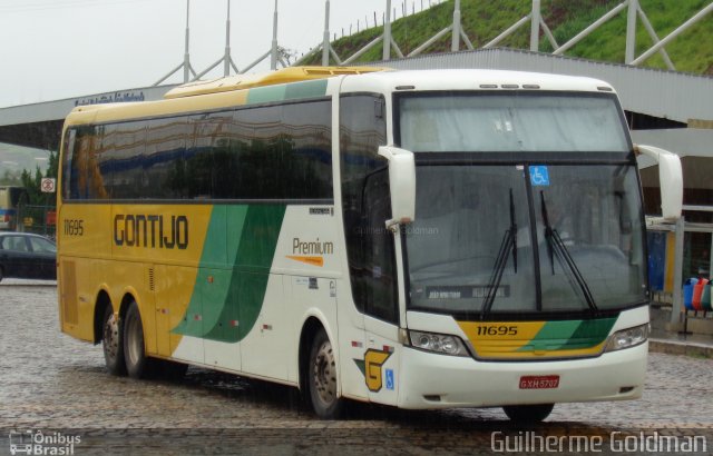 Empresa Gontijo de Transportes 11695 na cidade de João Monlevade, Minas Gerais, Brasil, por Guilherme Goldman. ID da foto: 3935775.