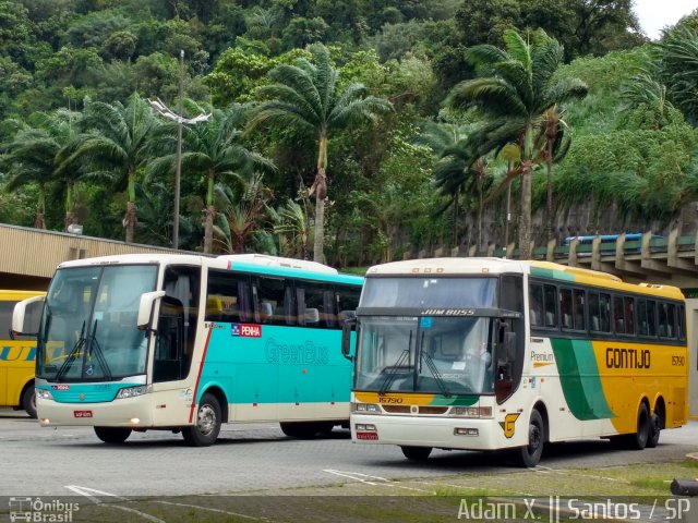 Empresa Gontijo de Transportes 15790 na cidade de Santos, São Paulo, Brasil, por Adam Xavier Rodrigues Lima. ID da foto: 3934966.