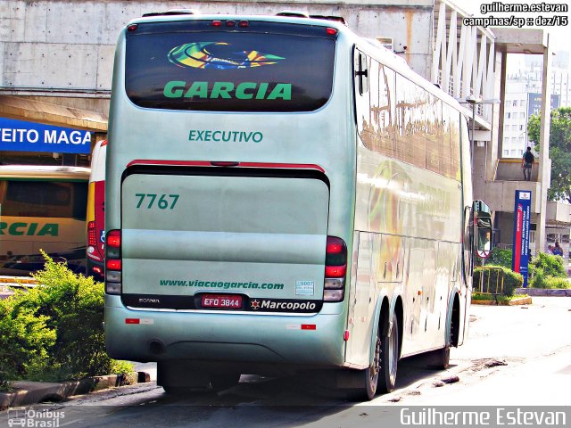 Viação Garcia 7767 na cidade de Campinas, São Paulo, Brasil, por Guilherme Estevan. Número da foto: #3938596.