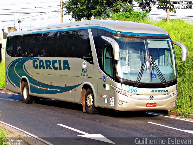Viação Garcia 7566 na cidade de Campinas, São Paulo, Brasil, por Guilherme Estevan. Número da foto: #3938175.