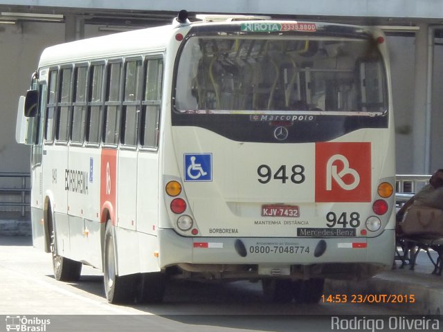 Borborema Imperial Transportes 948 na cidade de Recife, Pernambuco, Brasil, por Rodrigo Oliveira. Número da foto: #3938714.