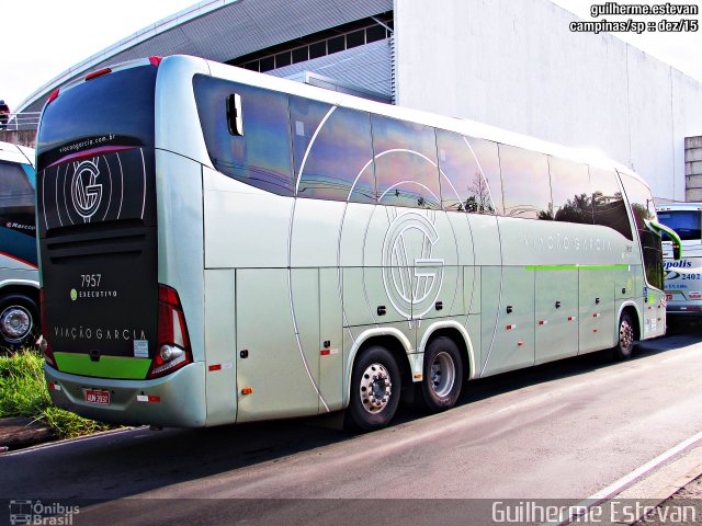 Viação Garcia 7957 na cidade de Campinas, São Paulo, Brasil, por Guilherme Estevan. Número da foto: #3939690.