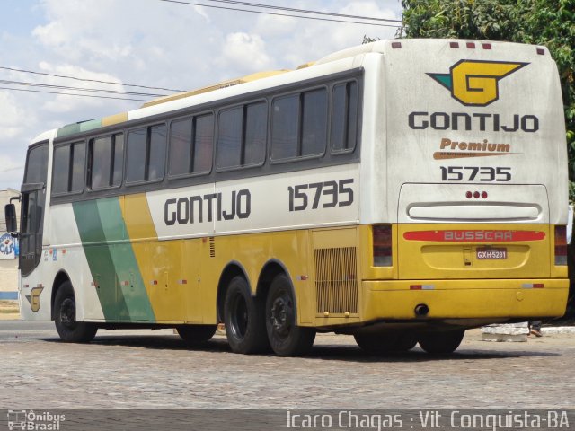 Empresa Gontijo de Transportes 15735 na cidade de Vitória da Conquista, Bahia, Brasil, por Ícaro Chagas. ID da foto: 3939912.