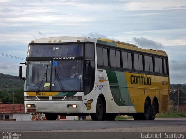 Empresa Gontijo de Transportes 15675 na cidade de Santa Bárbara, Bahia, Brasil, por Gabriel  Santos-ba. ID da foto: 3940103.