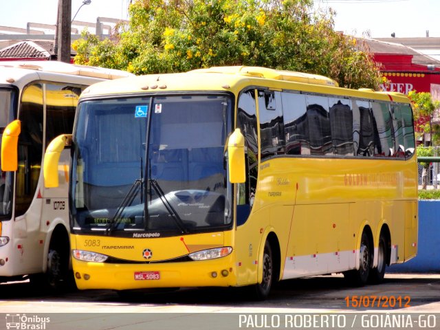 Viação Itapemirim 5083 na cidade de Goiânia, Goiás, Brasil, por Paulo Roberto de Morais Amorim. Número da foto: #3941647.